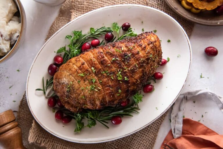 how to cook a boneless turkey crown